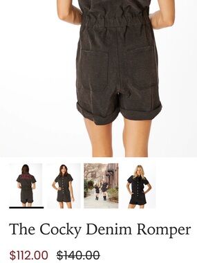 Cocky Gamecocks Black Romper NWT